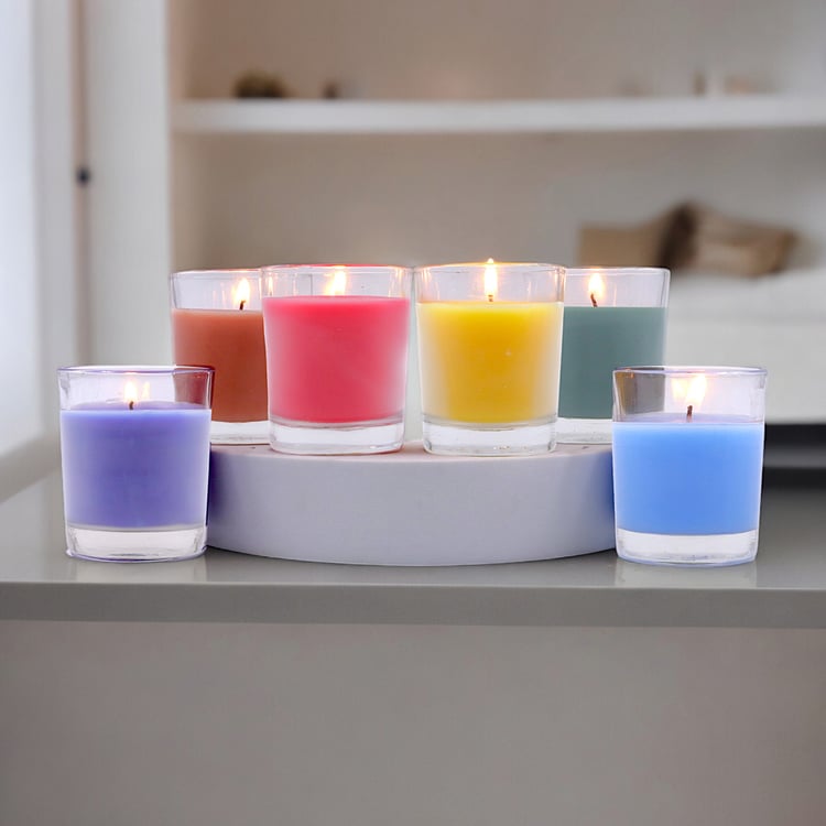 HOSLEY Set of 6 Multi Scented Votive Candles