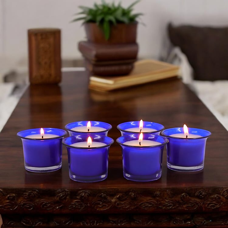 HOSLEY Set of 6 Lavender Scented Votive Candles