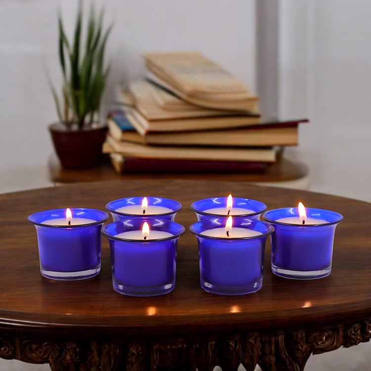 HOSLEY Set of 6 Lavender Scented Votive Candles