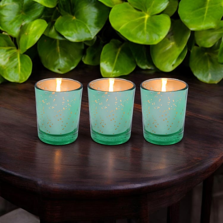 HOSLEY Set of 3 Sweet Pea Jasmine Scented Votive Candles