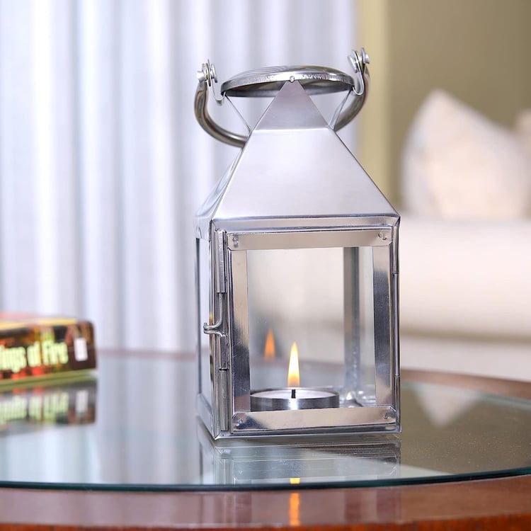 HOSLEY Metal Hanging Lantern with T-Light Candle