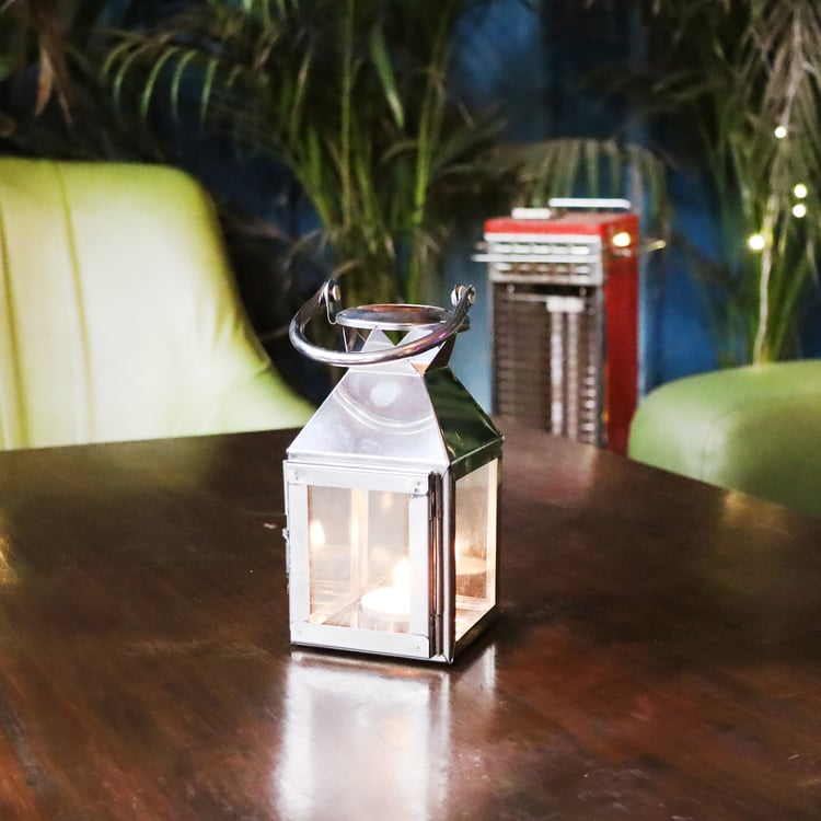 HOSLEY Metal Hanging Lantern with T-Light Candle