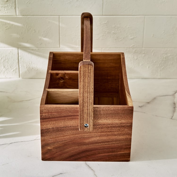 Chefs Pride Marion Acacia Wood Cutlery Holder