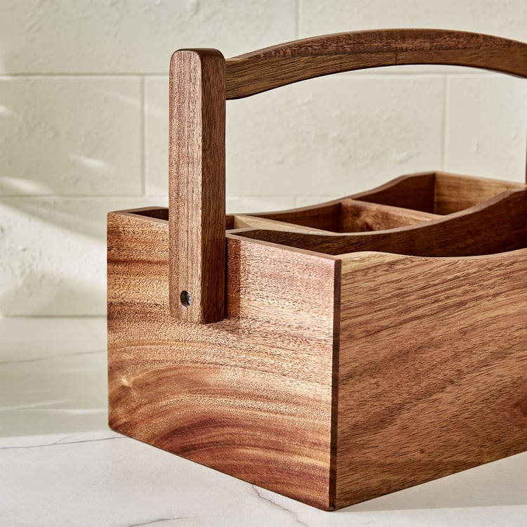 Chefs Pride Marion Acacia Wood Cutlery Holder