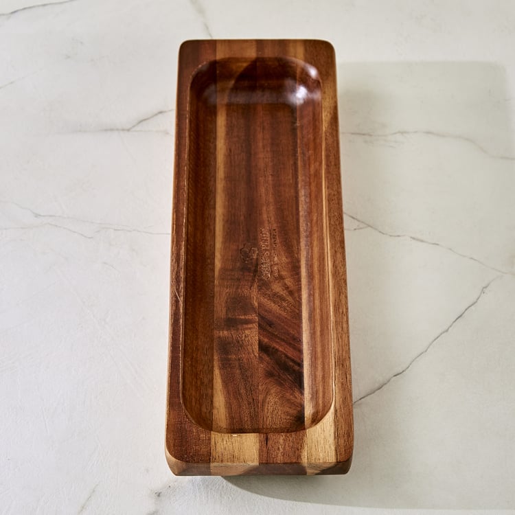 Chef's Pride Marion Acacia Wood Serving Platter - 32x10x4cm