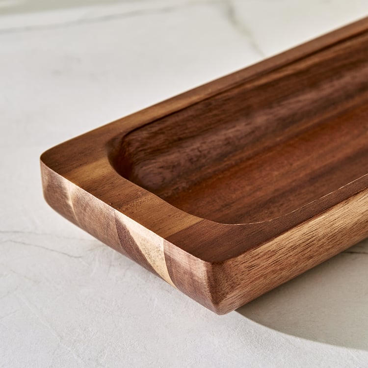 Chef's Pride Marion Acacia Wood Serving Platter - 32x10x4cm