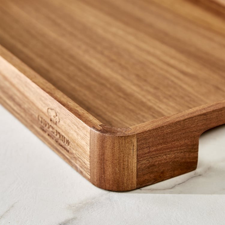 Chefs Pride Marion Acacia Wood Serving Tray - 36x23cm