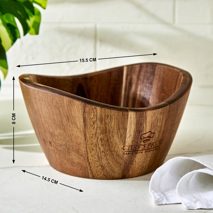 Chef's Pride Marion Acacia Wood Serving Bowl