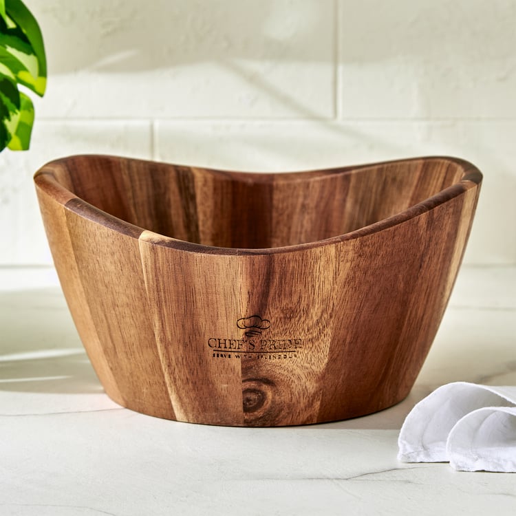 Chef's Pride Marion Acacia Wood Serving Bowl