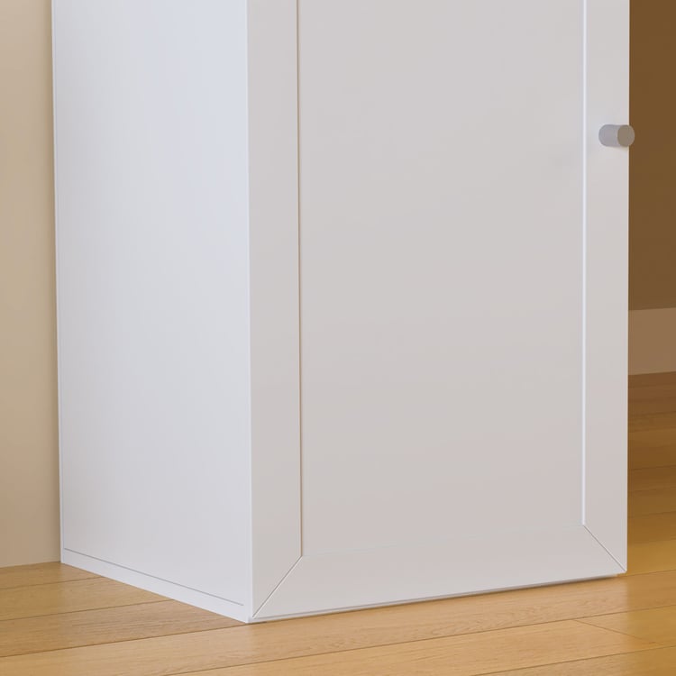 Helios Soho 1-Door Book Cabinet - White