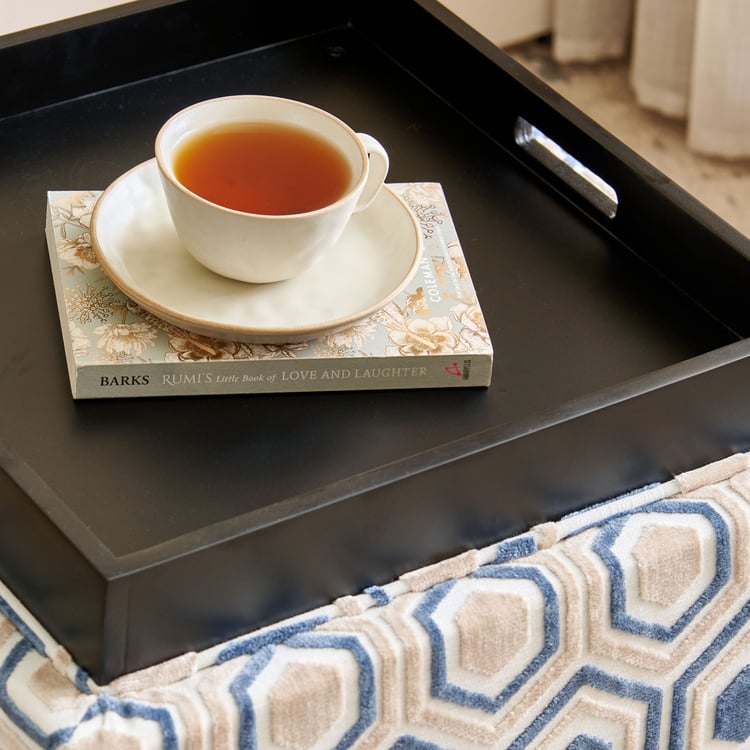 Glaxia Fabric Ottoman with Storage - Beige