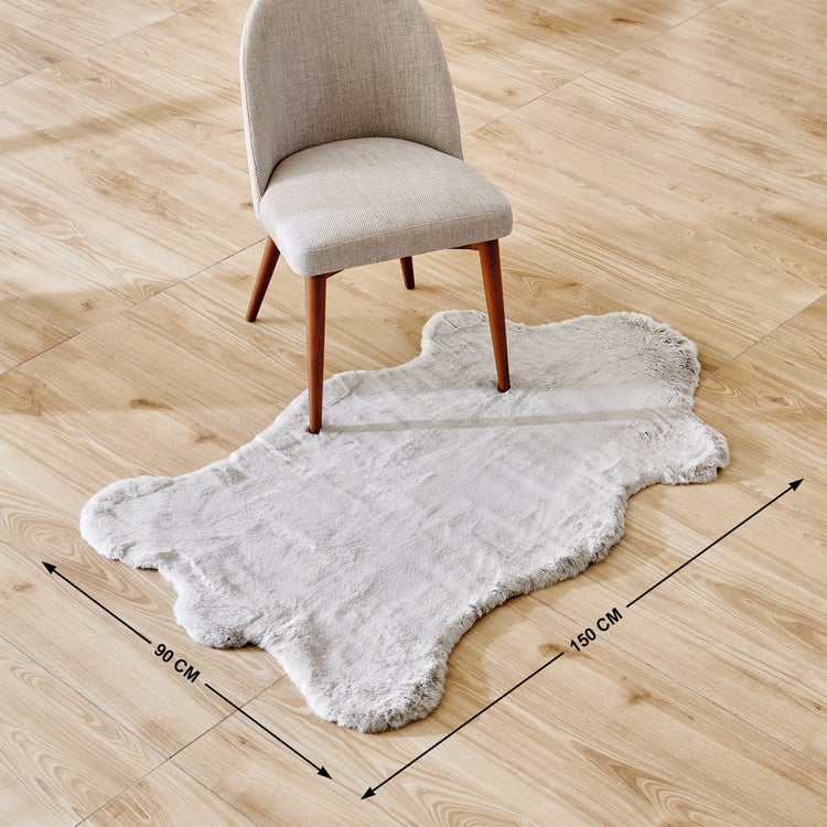 Quartz Oslo Dhurrie with Suede Backing - 150x90cm