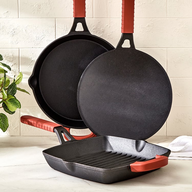 Terra Tales Sally Cast Iron Concave Tawa - 26cm