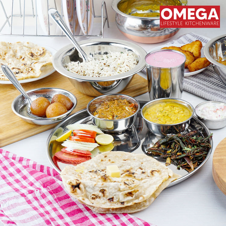 OMEGA 40Pcs Stainless Steel Dinner Set