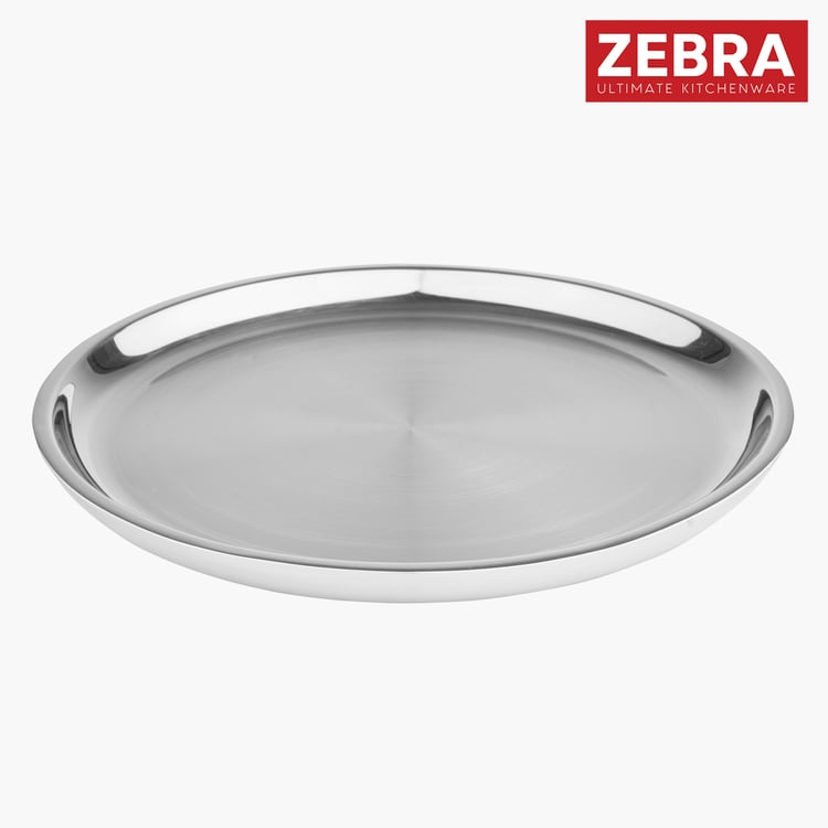 ZEBRA Set of 2 Stainless Steel Double Wall Side Plates - 21cm