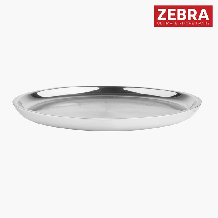 ZEBRA Set of 2 Stainless Steel Double Wall Side Plates - 21cm