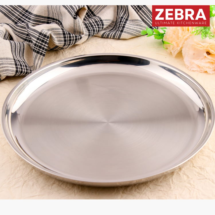 ZEBRA Set of 2 Stainless Steel Double Wall Side Plates - 21cm