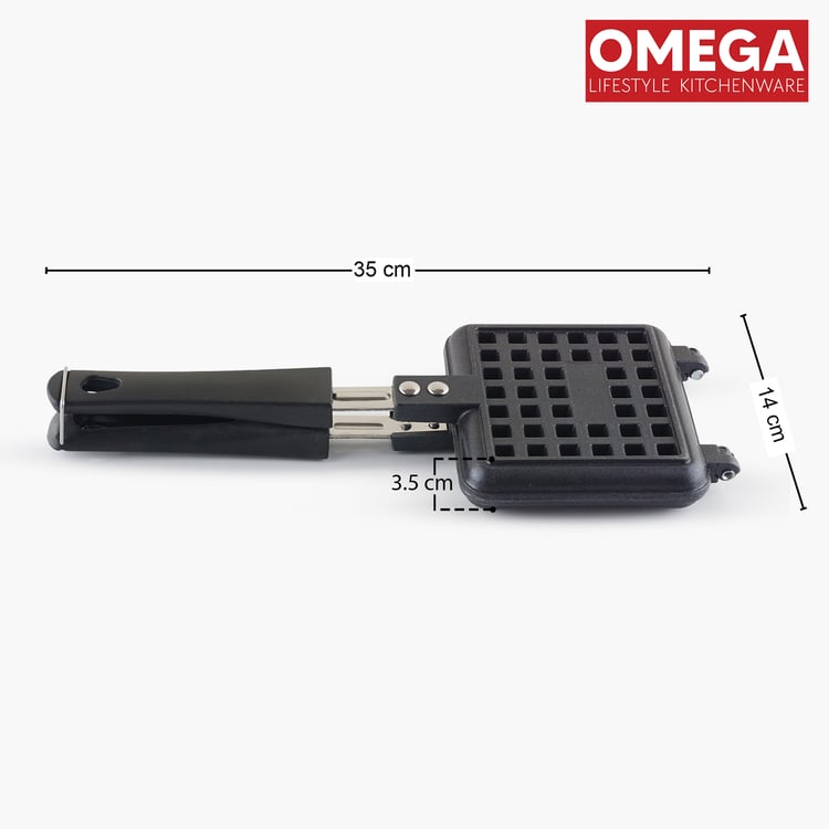 OMEGA Aluminium Non-Stick Waffle Maker