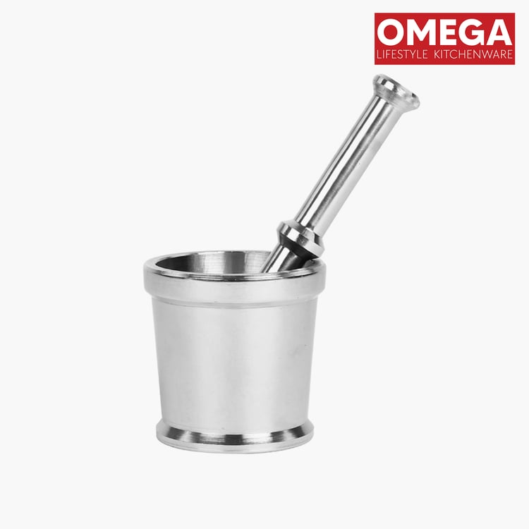 OMEGA Stainless Steel Mortar and Pestle