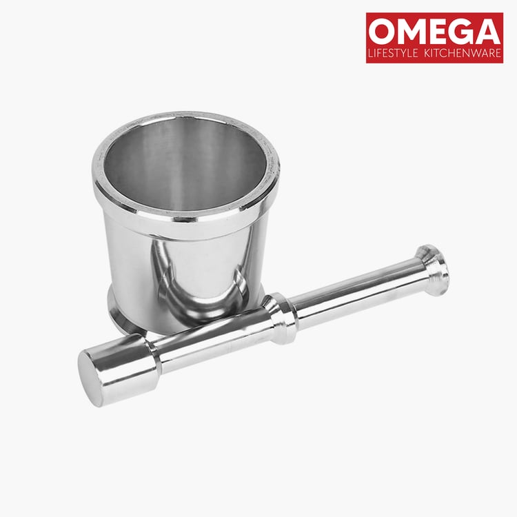 OMEGA Stainless Steel Mortar and Pestle