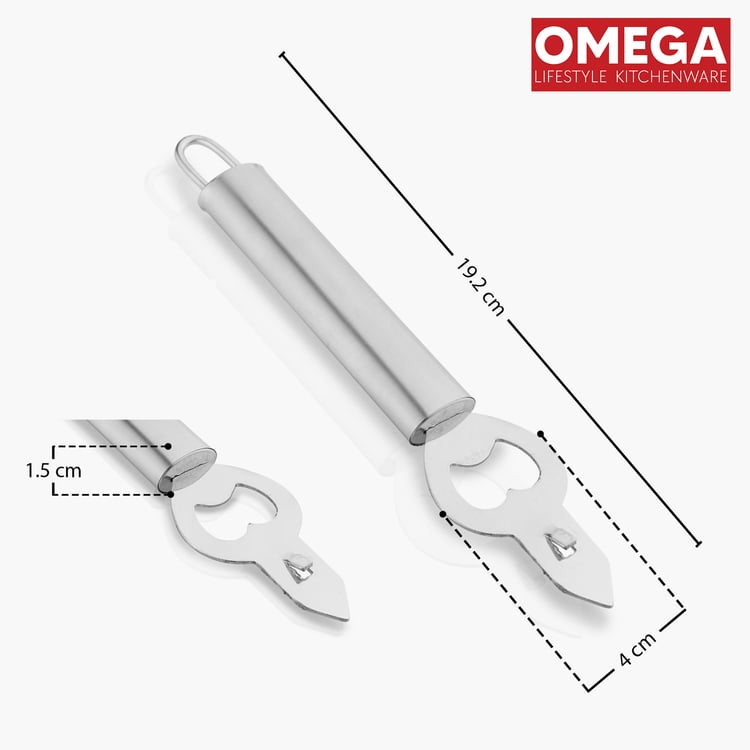 OMEGA Stainless Steel Bottle Opener with Handle