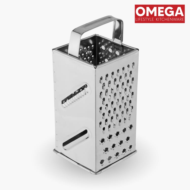OMEGA Stainless Steel 8-in-1 Four-Sided Grater and Slicer