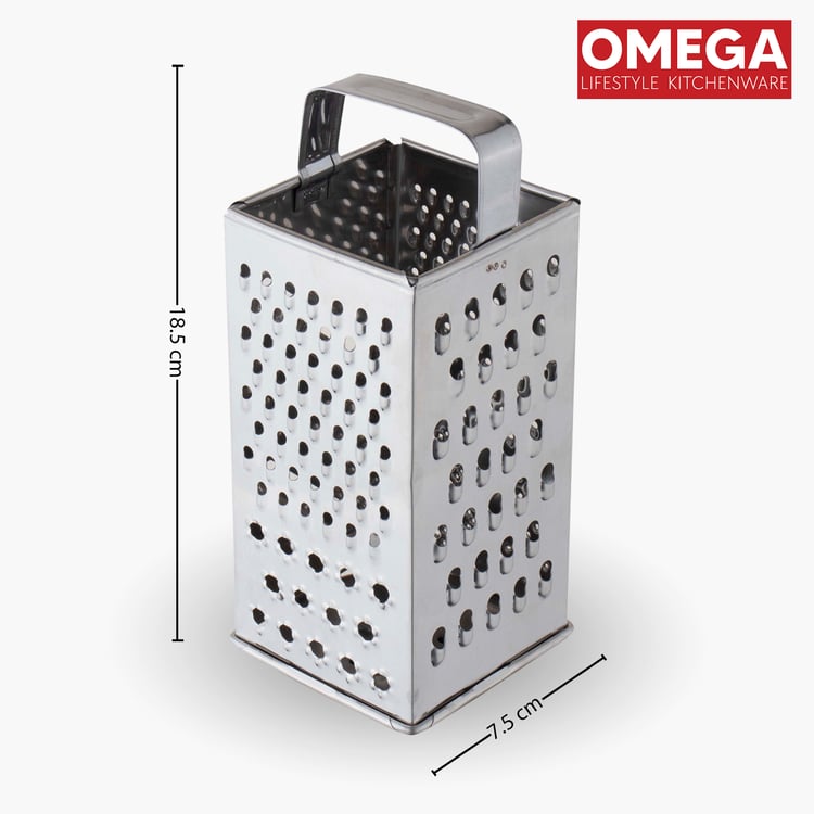 OMEGA Stainless Steel 8-in-1 Four-Sided Grater and Slicer