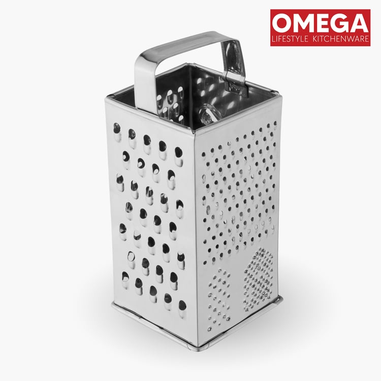 OMEGA Stainless Steel 8-in-1 Four-Sided Grater and Slicer