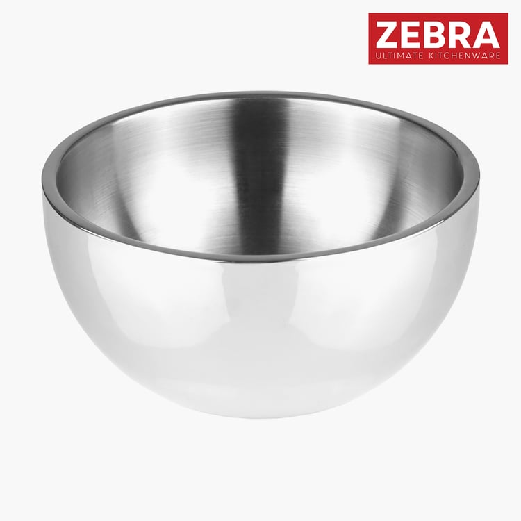 ZEBRA Double Wall Stainless Steel Serving Bowl with Lid - 1100ml