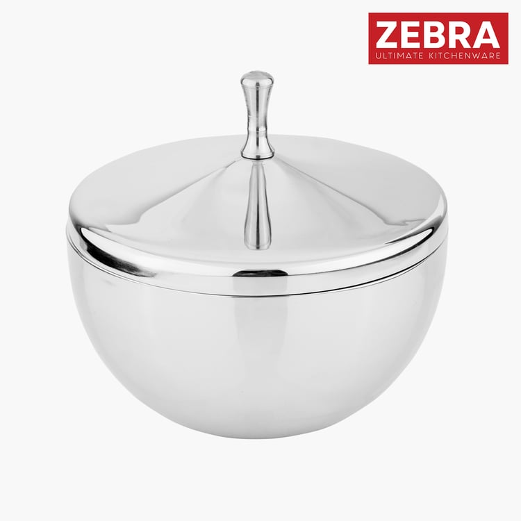 ZEBRA Double Wall Stainless Steel Serving Bowl with Lid - 1100ml