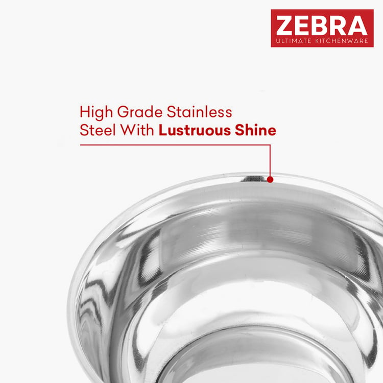 ZEBRA Set of 4 Stainless Steel Veg Bowls - 220ml