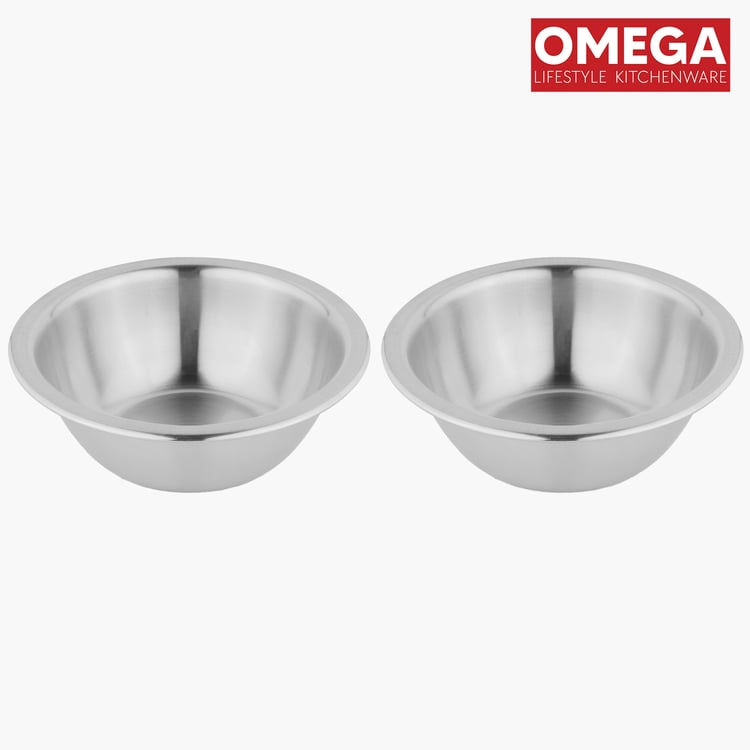 OMEGA Ivy Set of 2 Stainless Steel Serving Bowl - 700ml