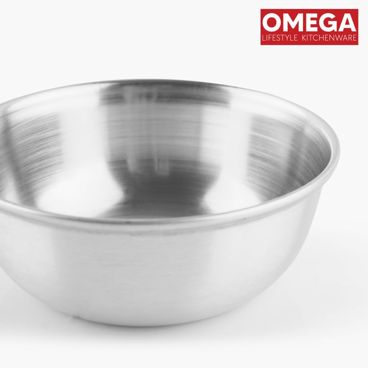 OMEGA IVY Set of 4 Stainless Steel Serving Bowls - 250ml