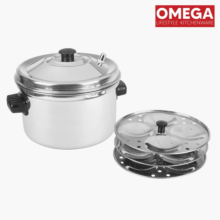 OMEGA Stainless Steel Idli Maker with Stand