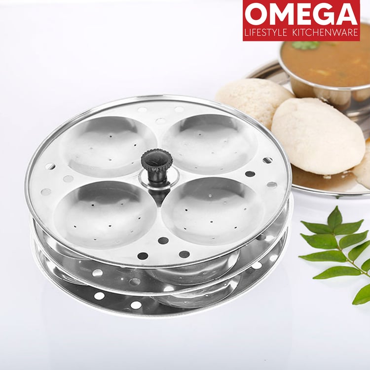 OMEGA Stainless Steel Idli Maker with Stand