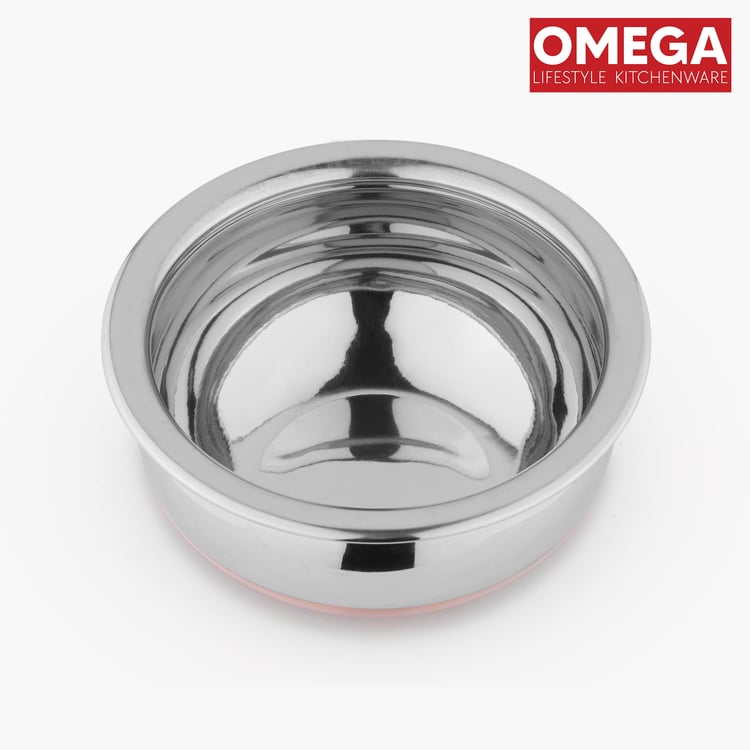 OMEGA Set of 4 Stainless Steel Copper Bottom Handis