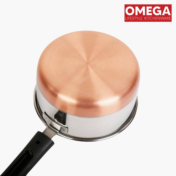 OMEGA Stainless Steel Copper Bottom Saucepan - 2L