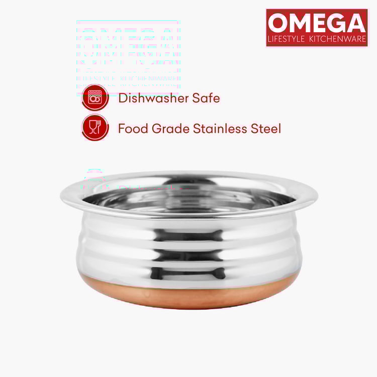 OMEGA Stainless Steel Copper Bottom Handi - 1.4L