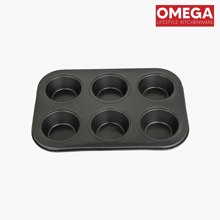 OMEGA Carbon Steel Nonstick 6-Cup Muffin Tray