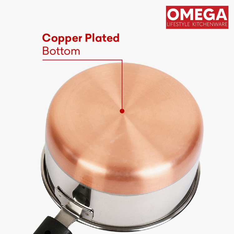 OMEGA 3Pcs Stainless Steel Copper Bottom Cookware Set