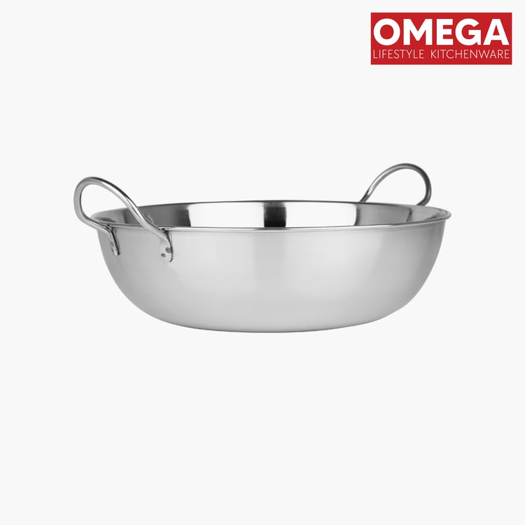 OMEGA 3Pcs Stainless Steel Flat Bottom Cookware Set