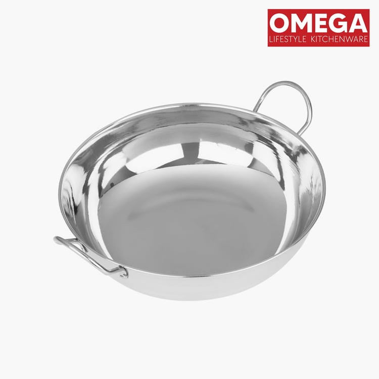 OMEGA 3Pcs Stainless Steel Flat Bottom Cookware Set