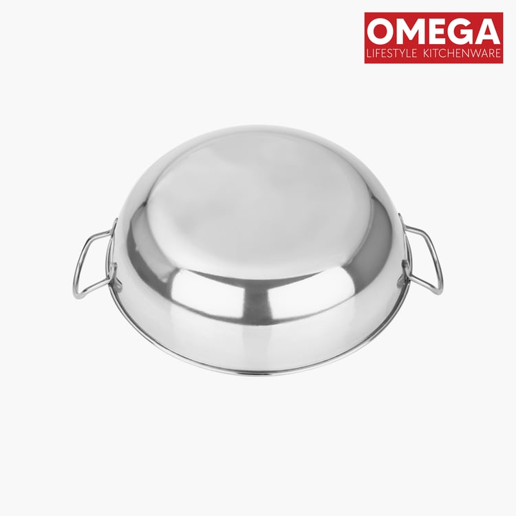 OMEGA 3Pcs Stainless Steel Flat Bottom Cookware Set