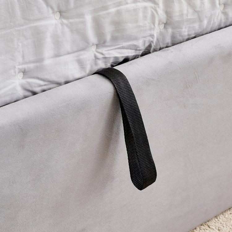 Helios Bravo Aden King Bed with Hydraulic Storage - Grey