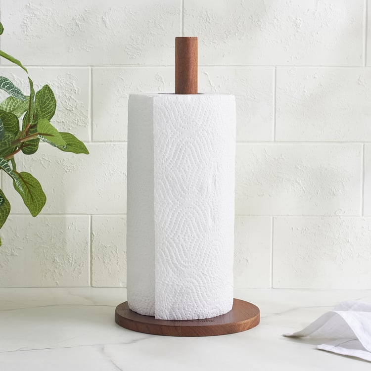 Chefs Pride Jepson Acacia Wood Kitchen Roll Holder