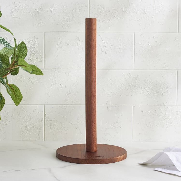 Chefs Pride Jepson Acacia Wood Kitchen Roll Holder