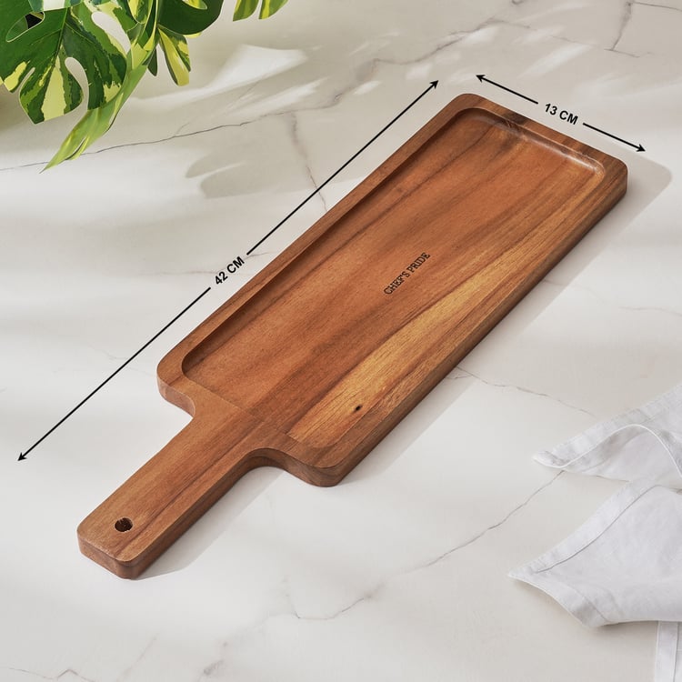 Chef's Pride Jepson Acacia Wood Serving Platter - 42x13cm