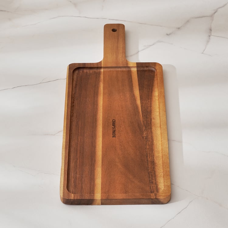 Chef's Pride Jepson Acacia Wood Serving Platter - 42x17cm