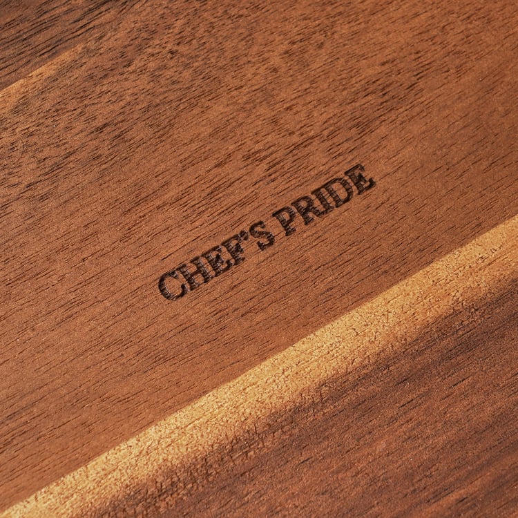Chef's Pride Jepson Acacia Wood Serving Platter - 42x17cm