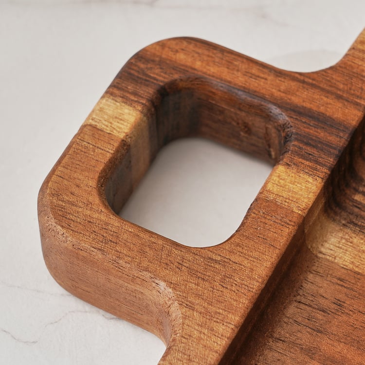 Chef's Pride Jepson Acacia Wood Appetiser Plate - 20x16cm